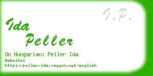 ida peller business card